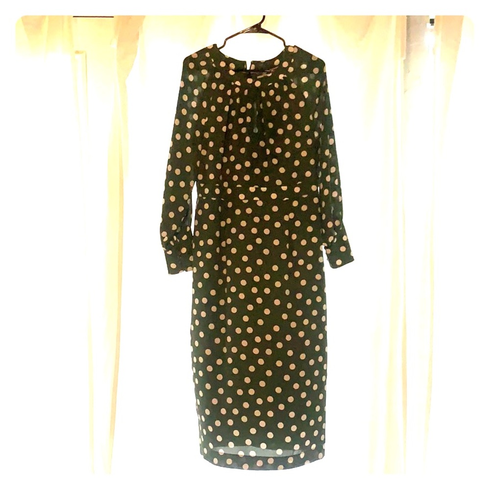 Green spotted Boden dress